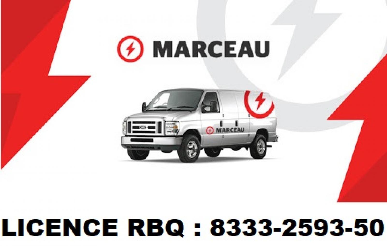 Marceau entrepreneur électricien Québec. Logo
